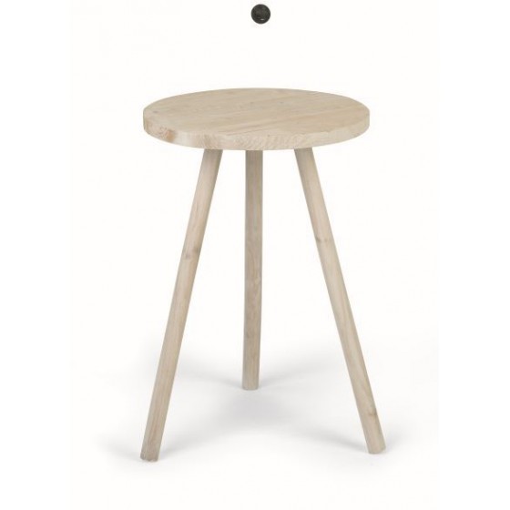 Table ronde bois Dia45 x h67 cm /2pièces